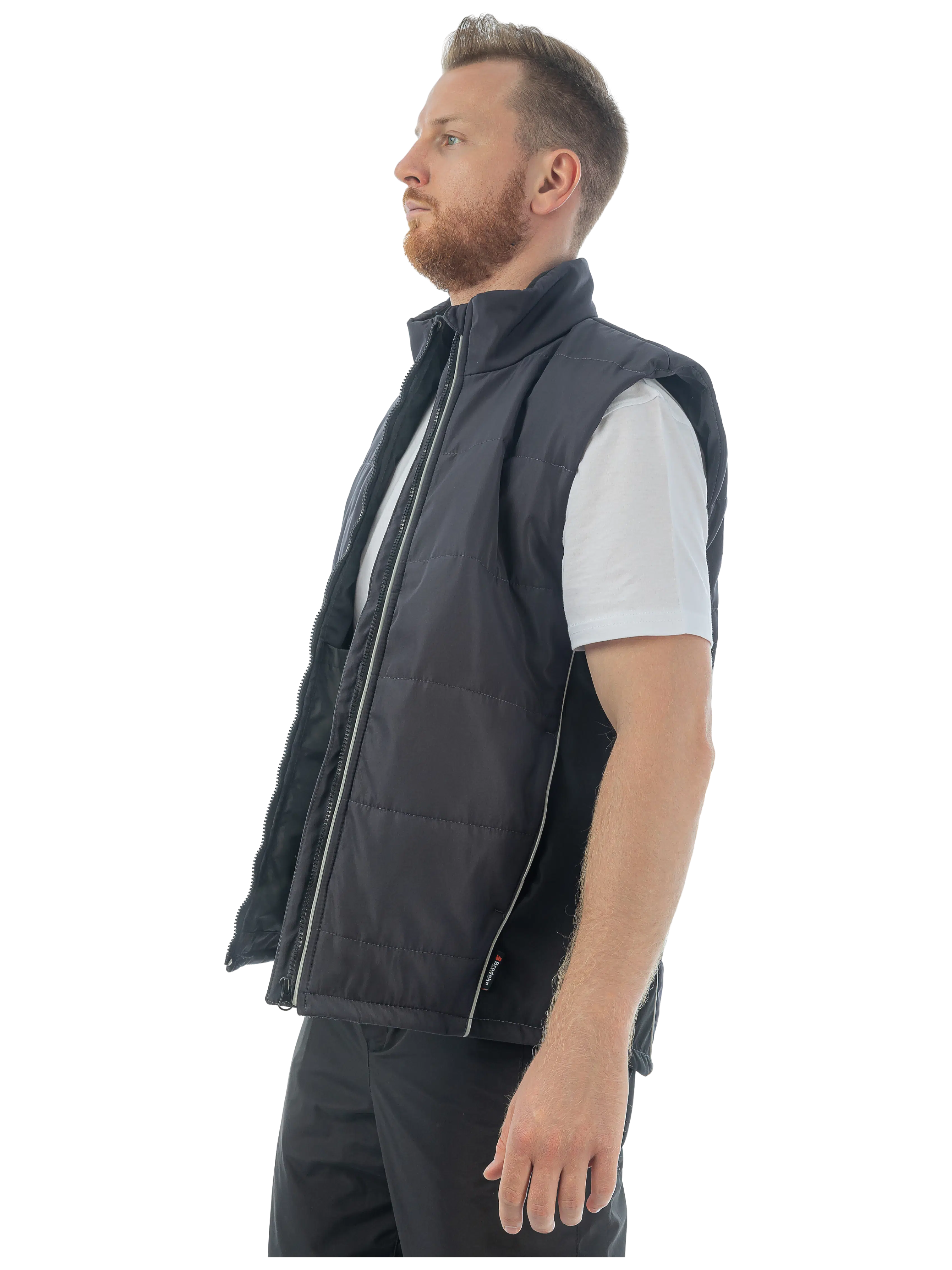 Утепленный жилет BRODEKS KW 101, серый KW101GREY