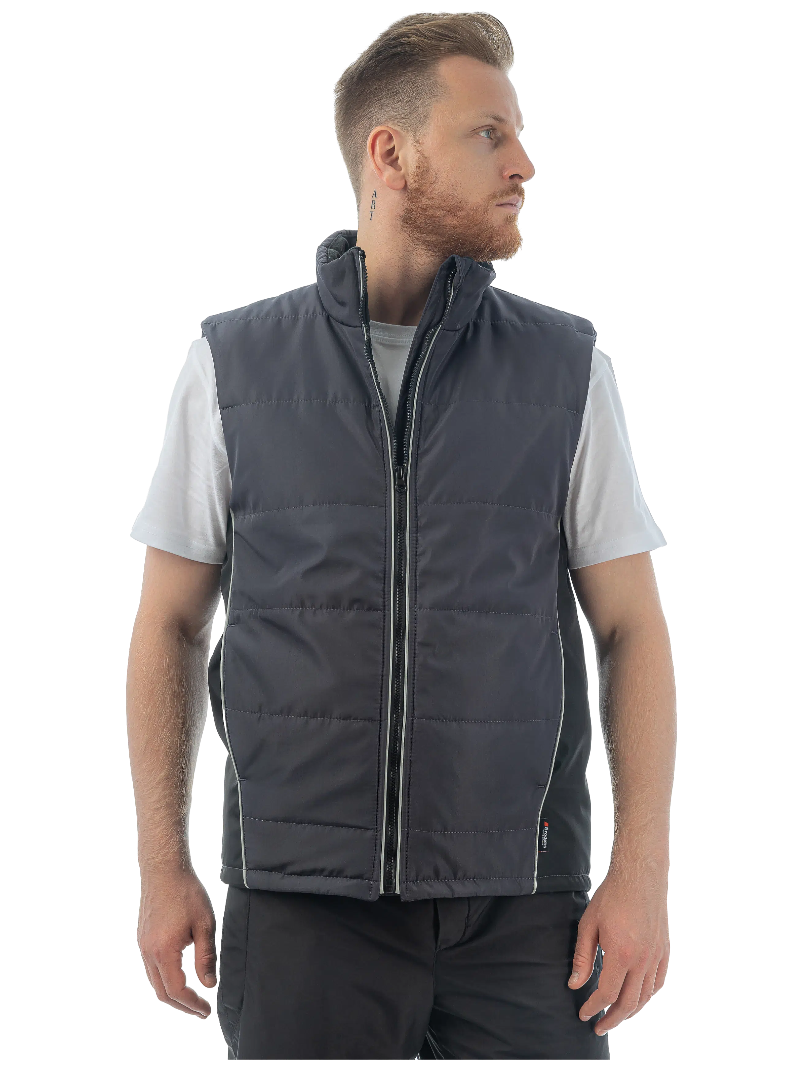 Утепленный жилет BRODEKS KW 101, серый KW101GREY