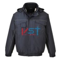 Куртка-бомбер двухцветная PORTWEST S561 темно-синяя