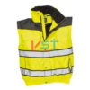 Куртка-бомбер классическая PORTWEST C466 желтая/черная (без рукавов)