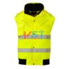 Куртка-бомбер 3 в 1 светоотражающая PORTWEST C467 желтая (без рукавов)