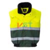 Куртка-бомбер светоотражающая PORTWEST X C565 желтая/зеленая (без рукавов)
