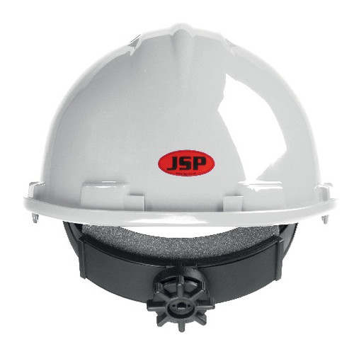 Каска JSP МК7 ХАЙ-ТЕМП с храповиком белая.