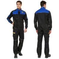 Куртка СТАРТ мужская чёрная с синим 168776